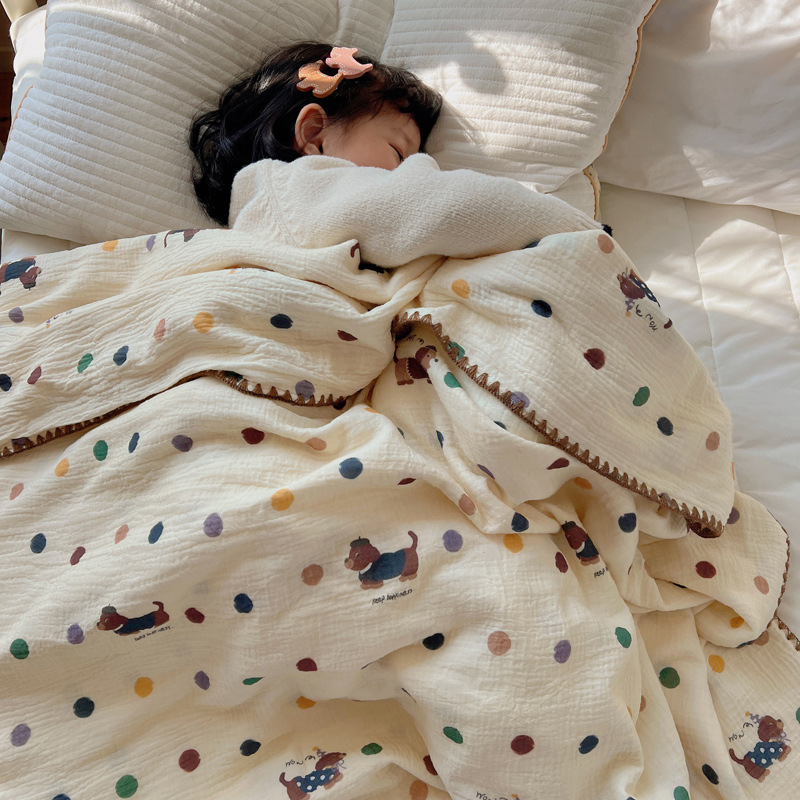 Cotton Muslin Blanket for Kids, 120x150cm