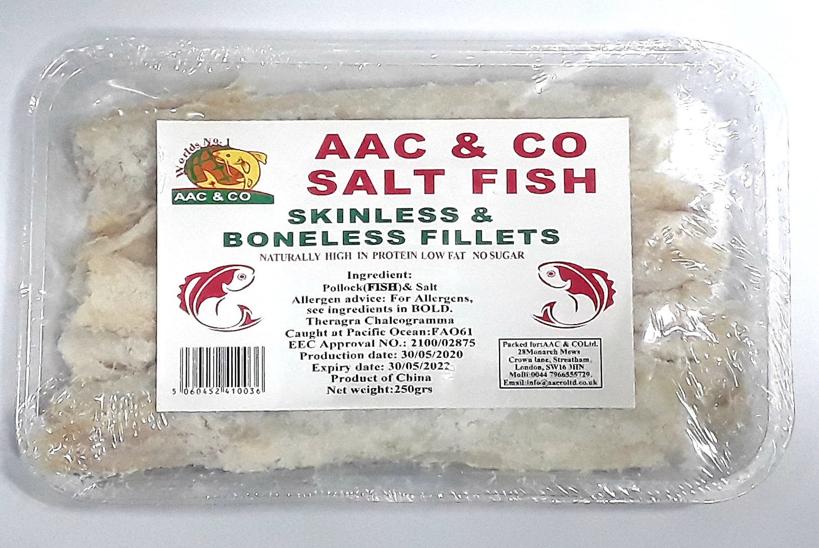 AAC & CO - SALT FISH - BONELESS FILLETS