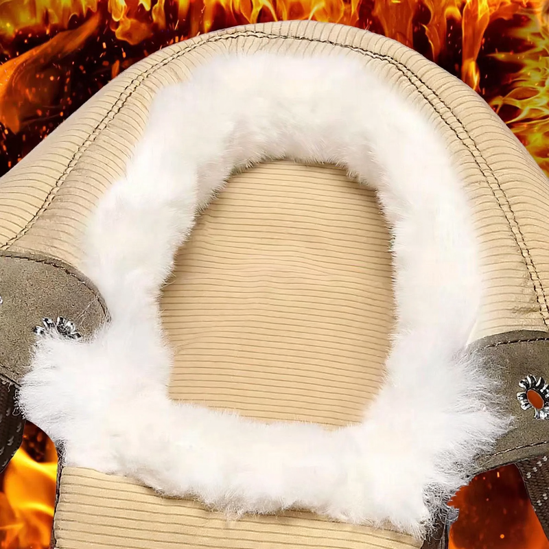 Gefütterte Herren-Winterstiefel aus Lammfell