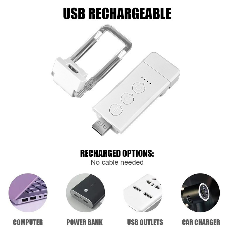 Mini USB-Buchleuchte, faltbar und augenschonend
