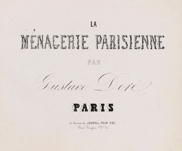 La ménagerie parisienne Premier tirage Pl01 1854