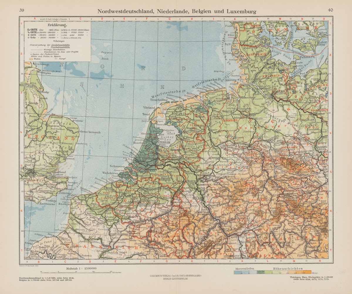 Nordwestdeutschland Niederlande Belgien und Luxemburg 1926