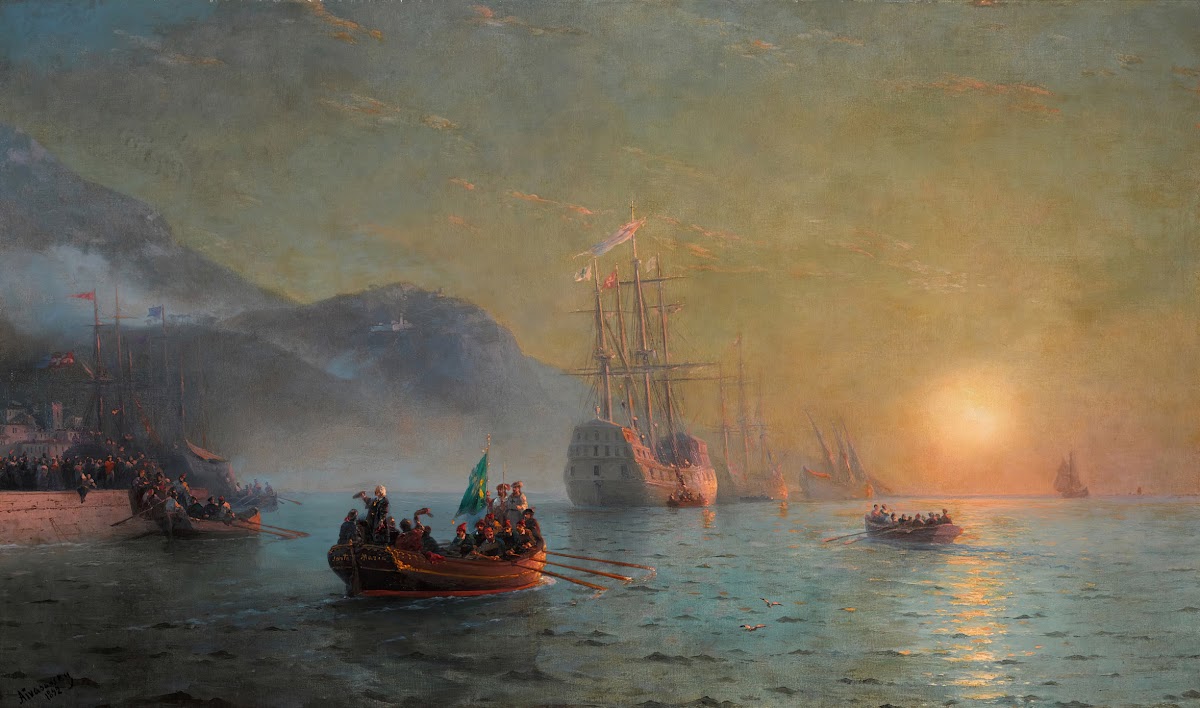 Columbus Farewell before Starting on his Voyage from Port Palos in Spain 1892