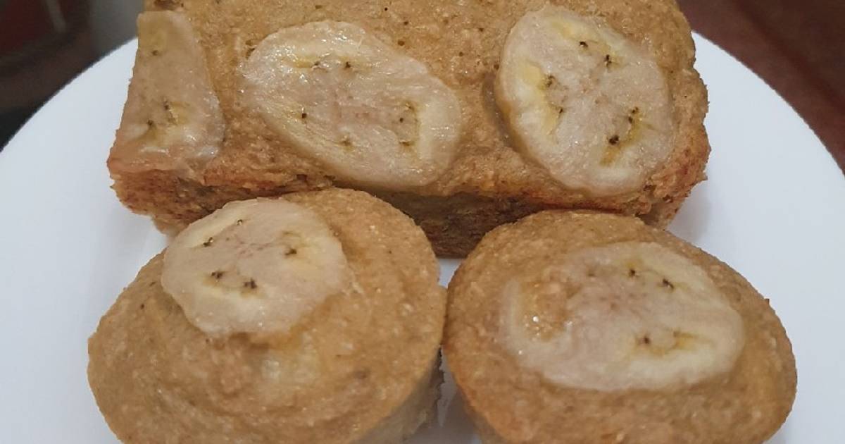 Bánh chuối yến mạch cho bé ăn dặm