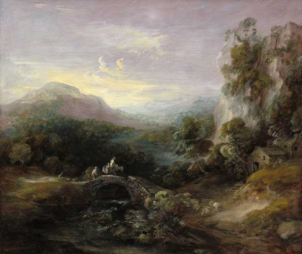 Mountain Landscape with Bridge c 1783 1784