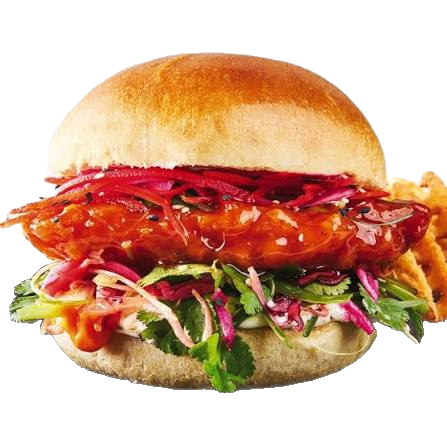 Spicy chicken fillet burger