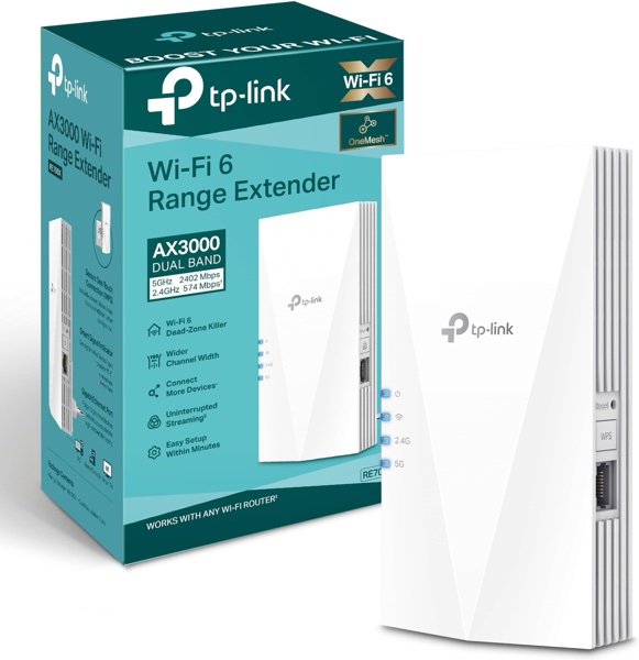TP-Link RE700X Repetidor WiFi 6 AX3000 con Antenas Internas