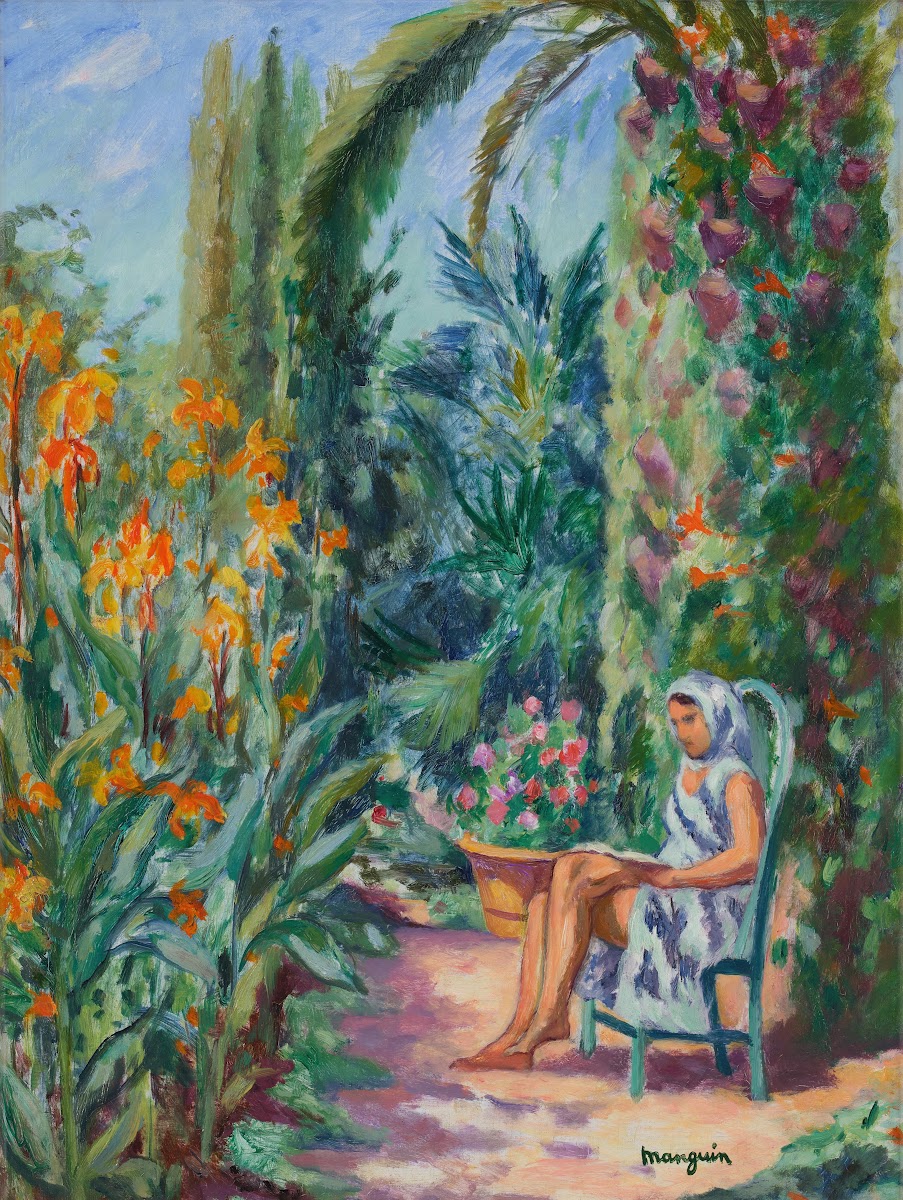 Odette dans le jardin de lOustalet 1933
