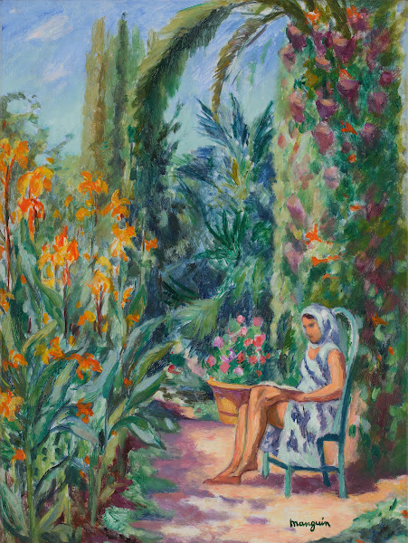Odette dans le jardin de lOustalet 1933