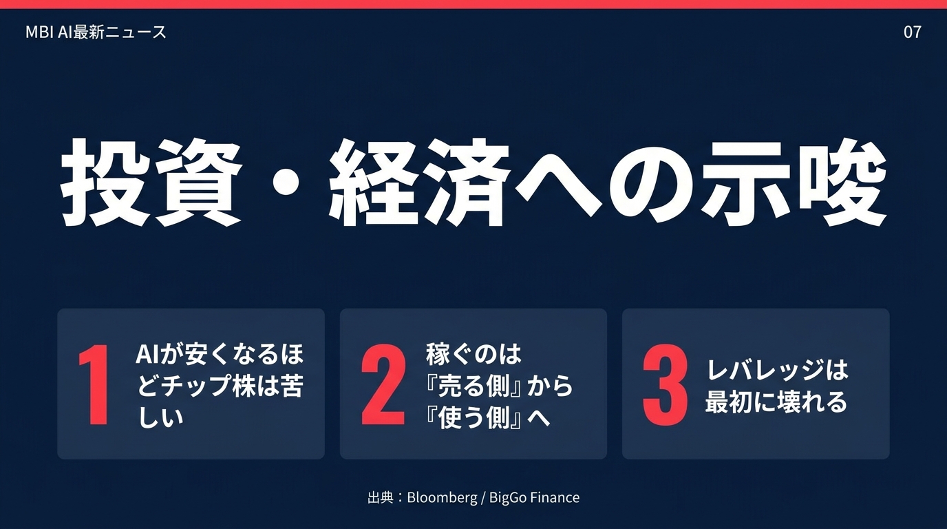 投資・経済への示唆