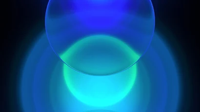 Abstract, Circles, Blue, Glowing Full HD iPhone Wallpaper