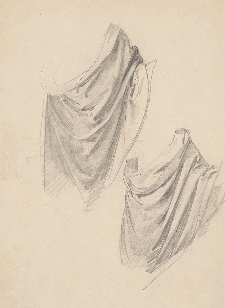 Study of Moses robe to the painting Immaculate Conception of the Blessed Virgin