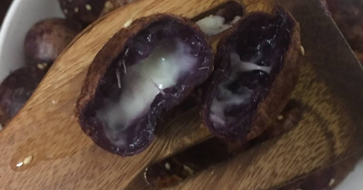 🍠🧈 Khoai lang tím nhân phô mai chiên giòn siêu ngon 🥣🧀🧈