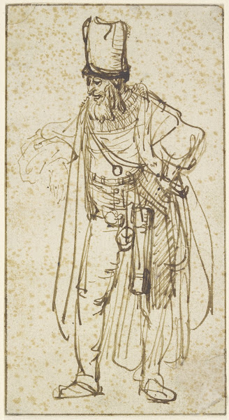 Schauspieler mit hoher Kappe ca 1634  1635