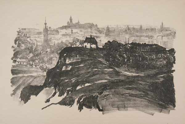 Widok ogólny Krakowa od południa 1925 1926