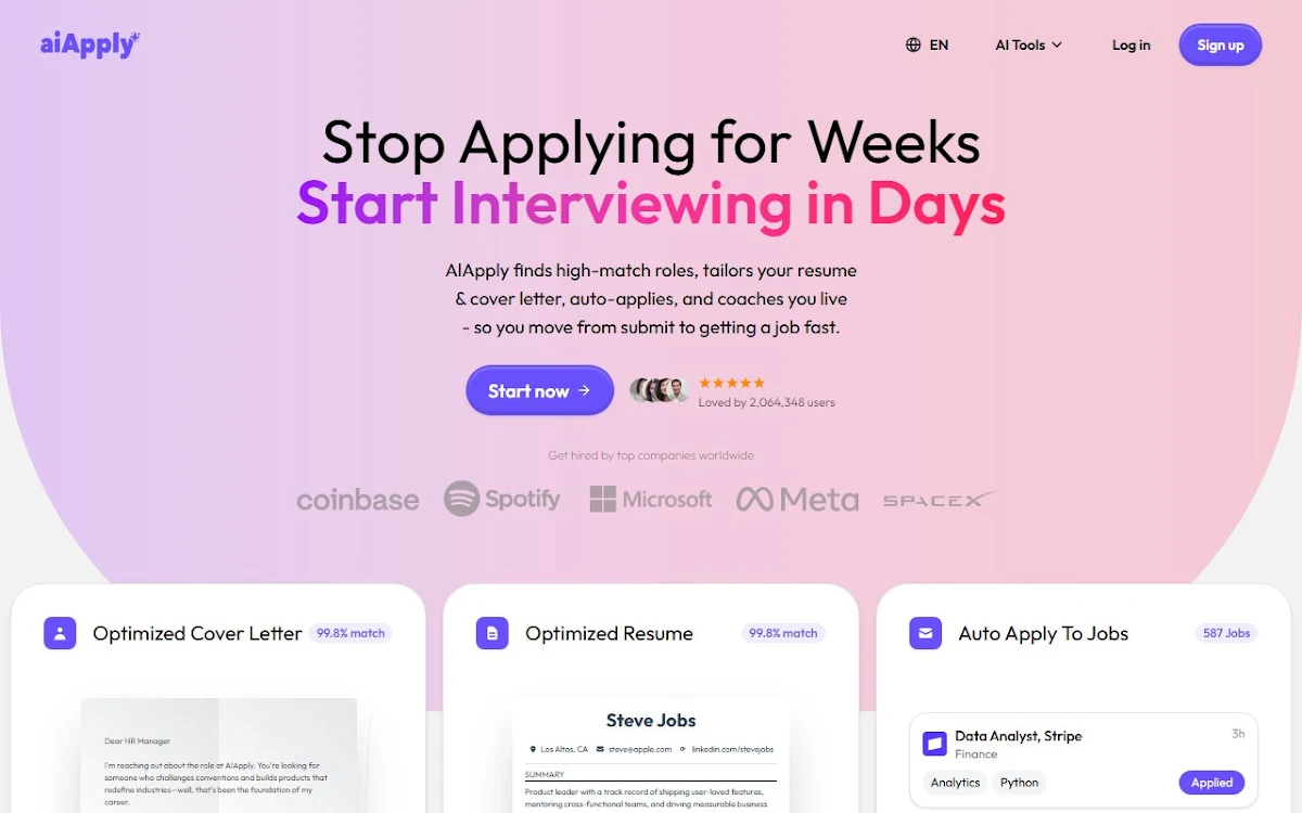 Captura de PowerApply - AI for Job Hunting
