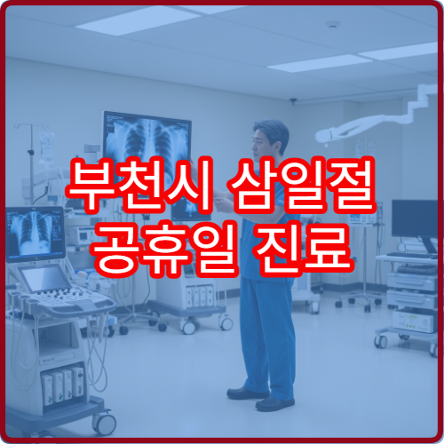 부천시 삼일절 공휴일 진료 병원 어디? 대체공휴일 포함 연휴 응급실 운영 여부 안내