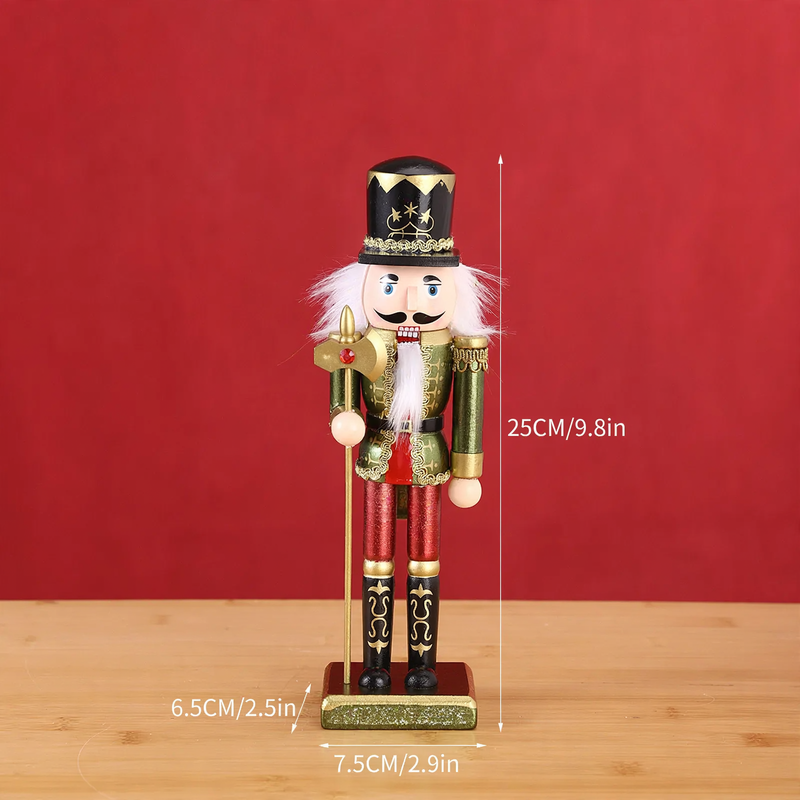 Nutcracker set made of wood, 13-19 cm, as Christmas tree decoration