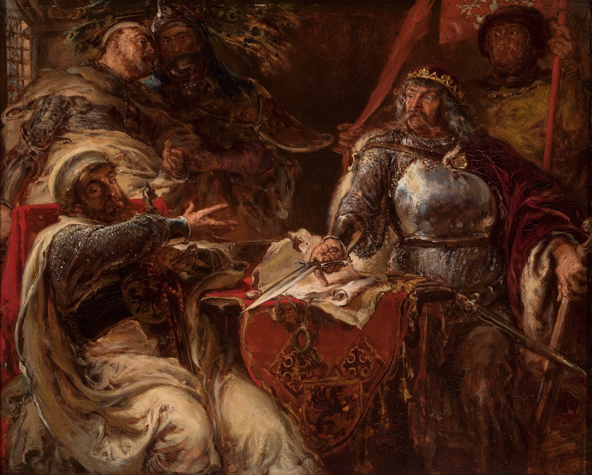 King Władysław Łokietek breaks negotiations with the Teutonic Knights 1879