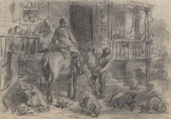 Traveler at an inn