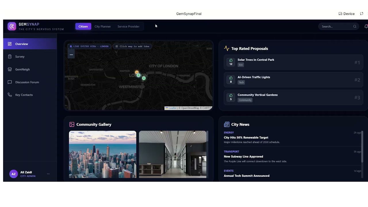 GemSynap project preview