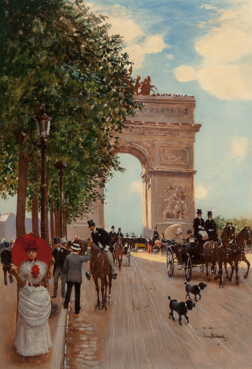 LArc de Triomphe Champs Elysées circa 1882 85