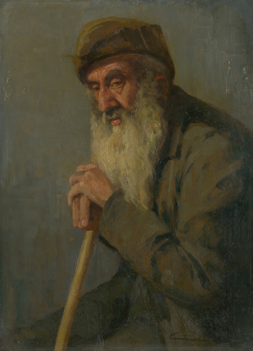 Study of a Seated Old Man 18901910
