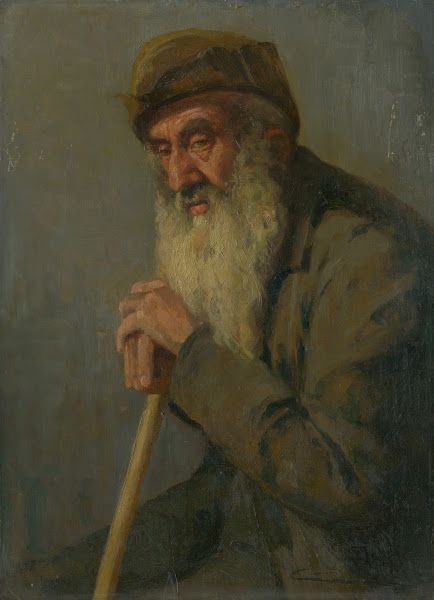 Study of a Seated Old Man 18901910