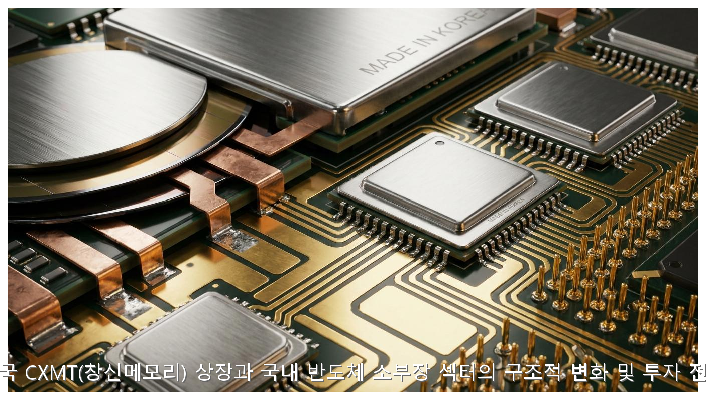 중국 CXMT(창신메모리) 상장과 국내 반도체 소부장 섹터의 구조적 변화 및 투자 전략 핵심 안내 및 분석 인포그래픽 (4)