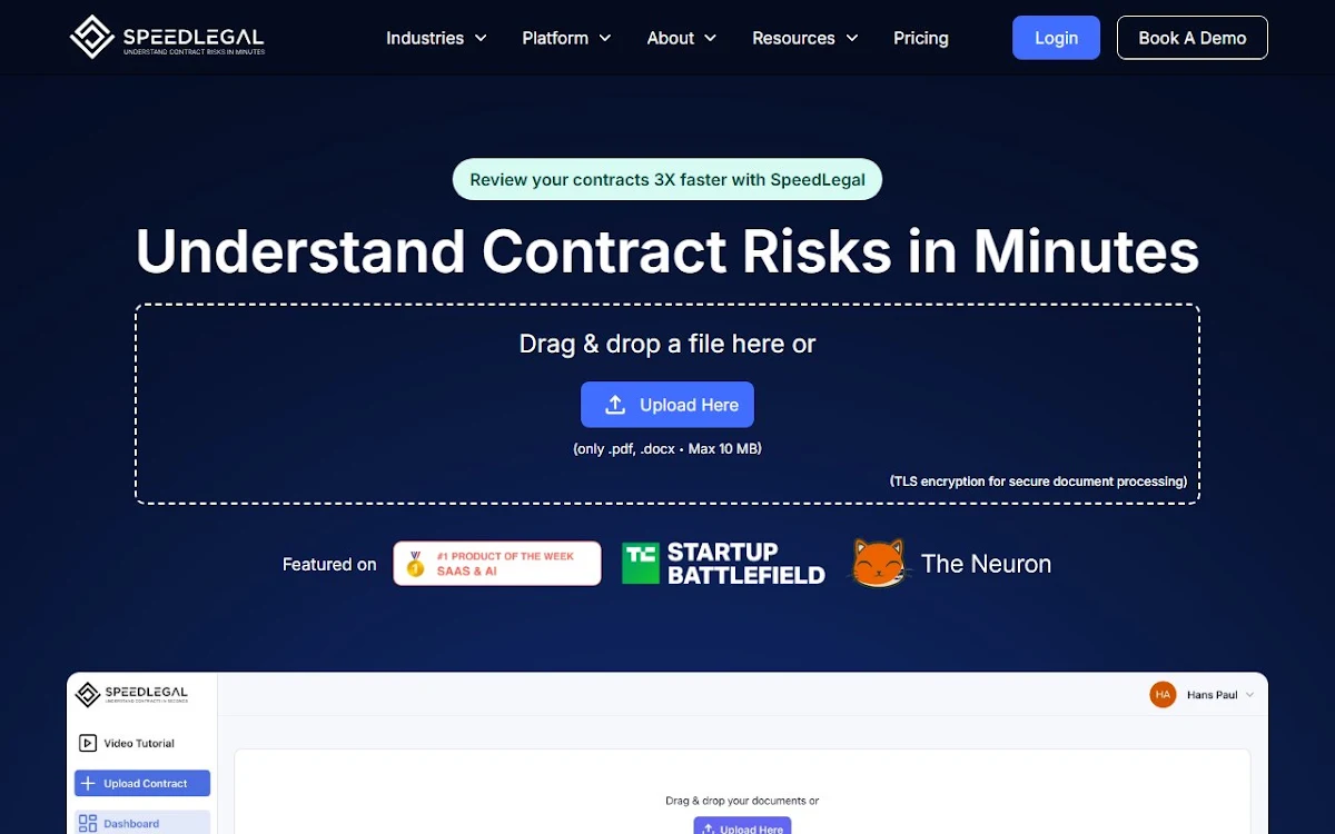 Captura de SpeedLegal