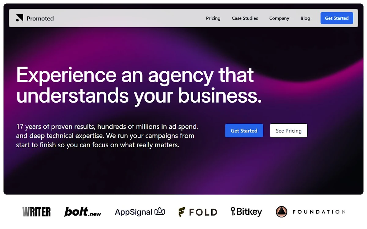 Captura de Promoted.com