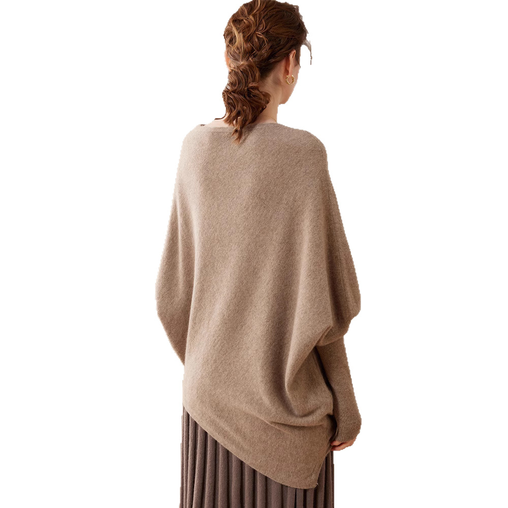 Women's Cashmere Knit Sweater, loose and elegant