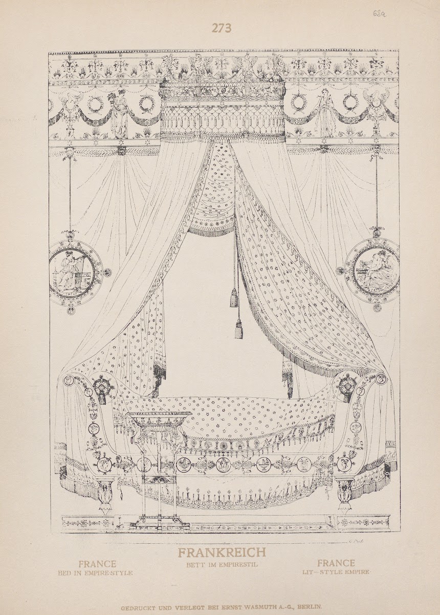 France Bed in empire style 1905