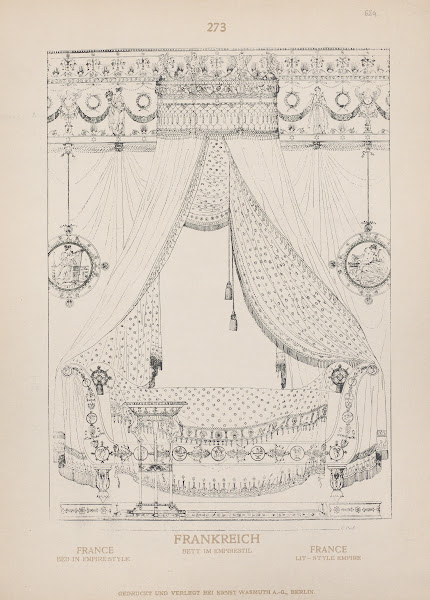 France Bed in empire style 1905