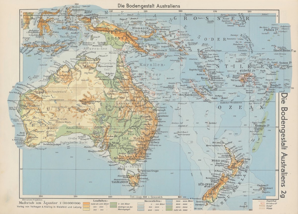 Die Bodengestalt Australiens 1940