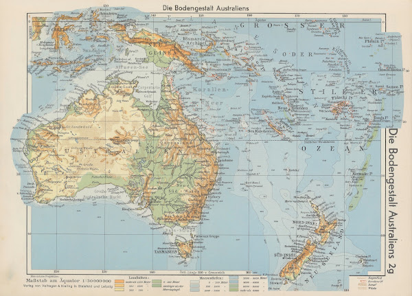 Die Bodengestalt Australiens 1940