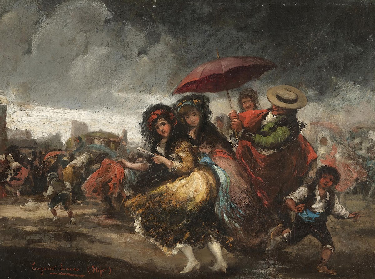 Corrida Suspendida Por La Lluvia Bullfight Suspended By The Downpour