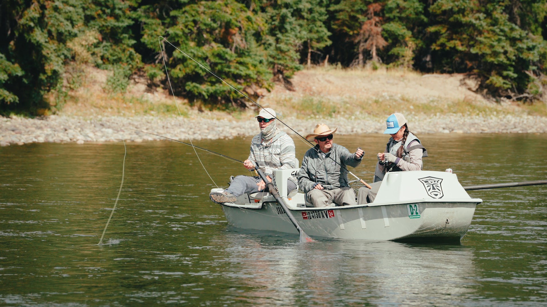 Drift boat on the upper Snake