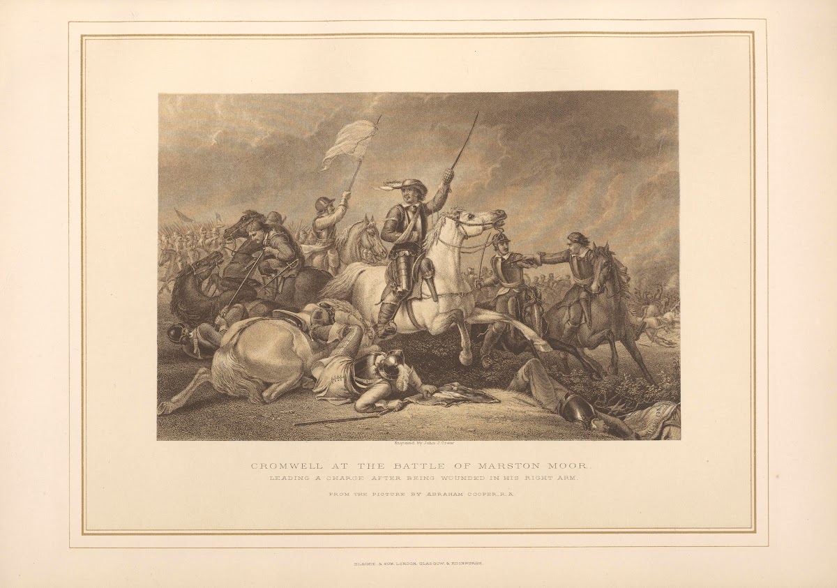 Cromwell at Battle of Marston Moor  Abraham Cooper 19th century