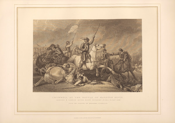 Cromwell at Battle of Marston Moor  Abraham Cooper 19th century