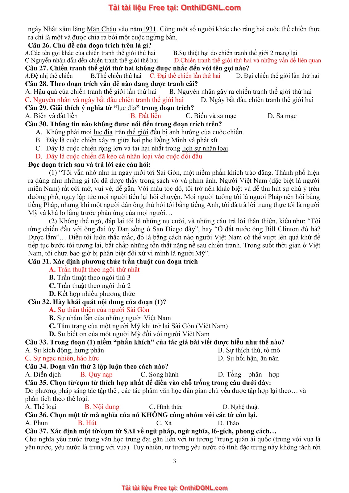 39 Đề ôn HSA - ĐỊnh tính