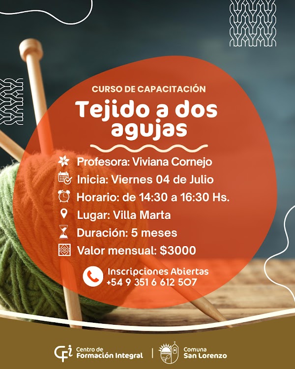 Curso de Tejido a dos agujas 🧶✨