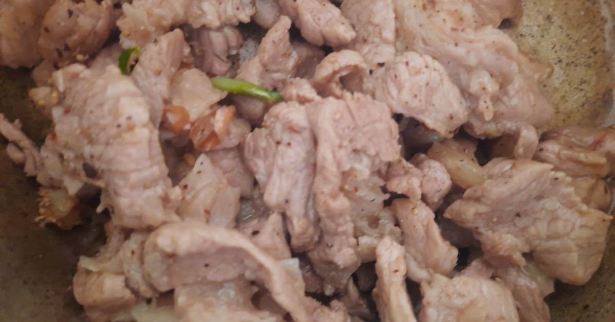 Thịt nạc kho tiêu