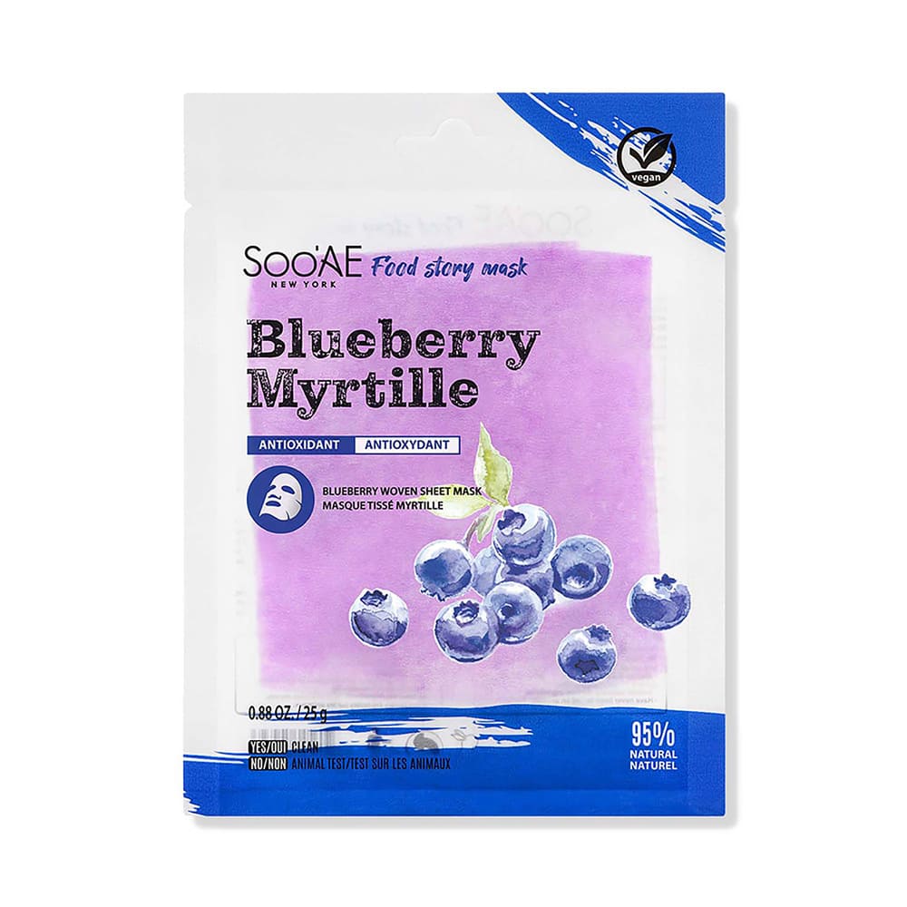 Mascarilla facial de arándano Sooae™