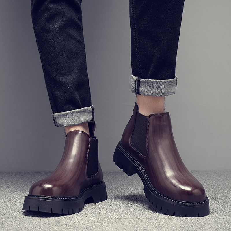 Men's Chelsea Boots, elegant leather ankle boots
