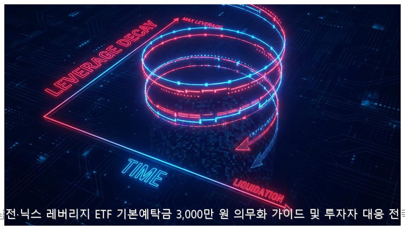삼전·닉스 레버리지 ETF 기본예탁금 3,000만 원 의무화 가이드 및 투자자 대응 전략 핵심 안내 및 분석 인포그래픽 (7)