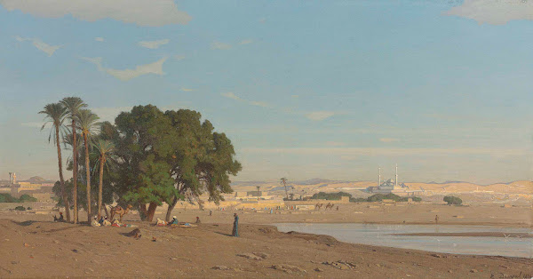 Figures by an oasis 1876