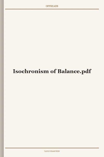 Isochronism of Balance