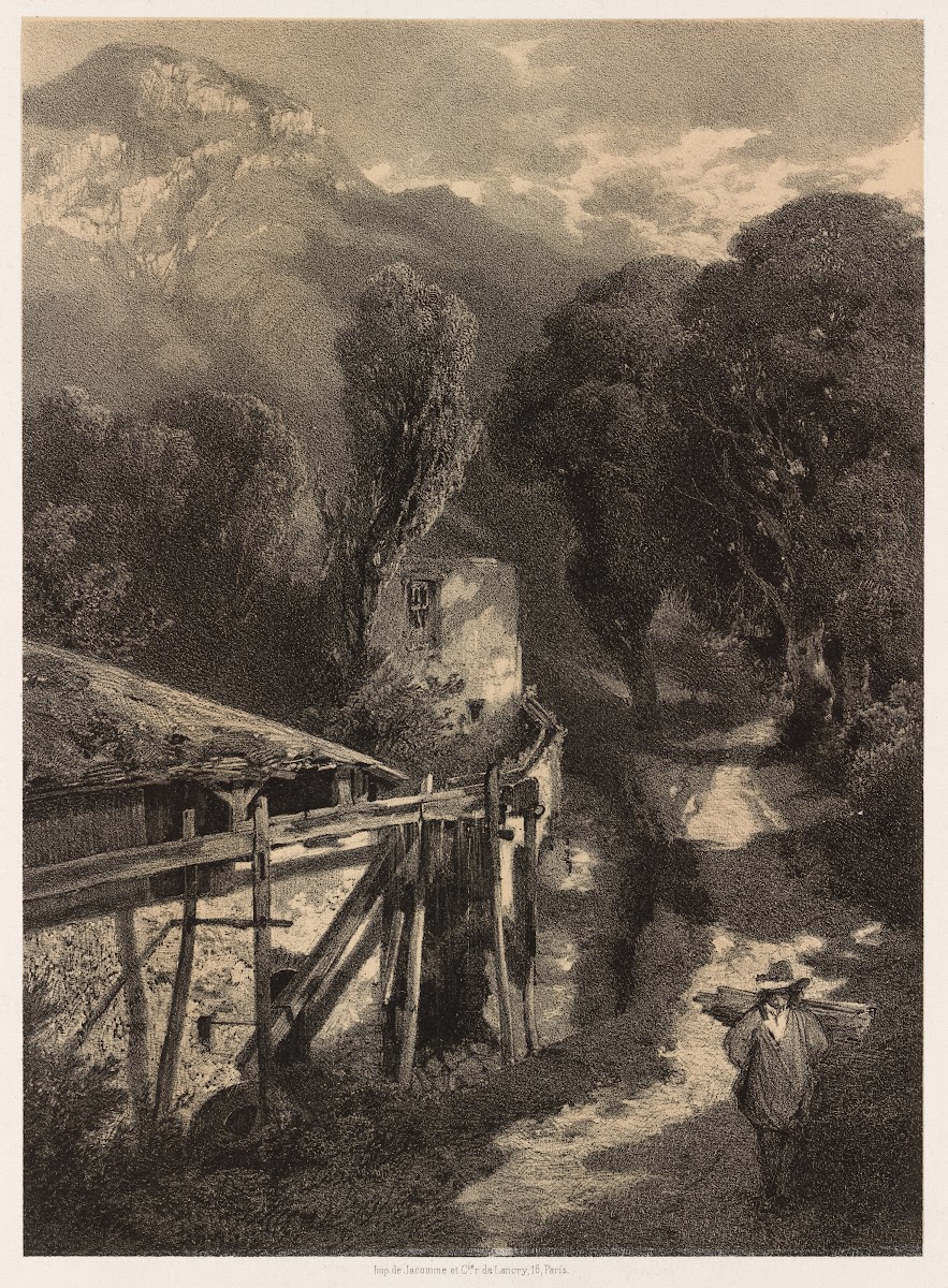 The Simplon Road Meillerie France mid 1800s