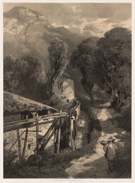 The Simplon Road Meillerie France mid 1800s